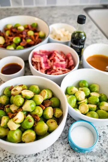 Maple-Glazed Brussels Sprouts with Crispy Bacon ingredients