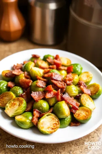 Maple-Glazed Brussels Sprouts with Crispy Bacon steps