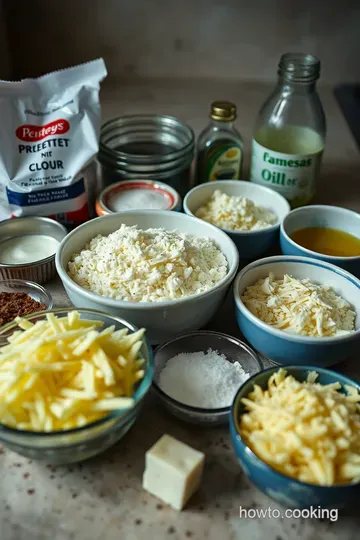 Cheesy Delight: Homemade Cheese Bread ingredients