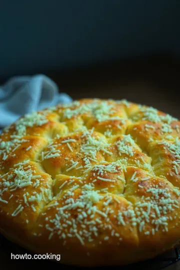 Cheesy Delight: Homemade Cheese Bread presentation