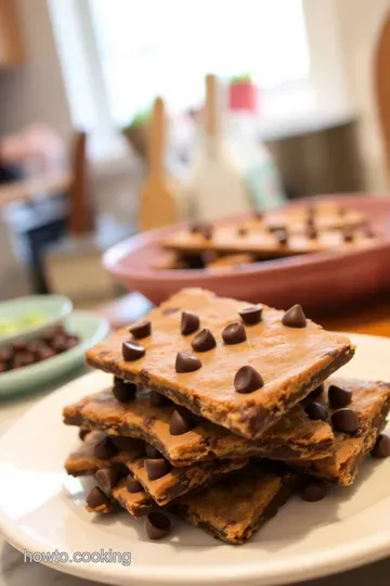 Chocolate Chip Cookie Bark Delight steps