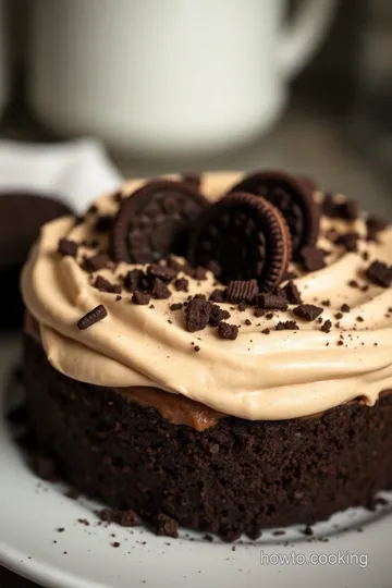 Chocolate Dirt Cake with Oreos presentation