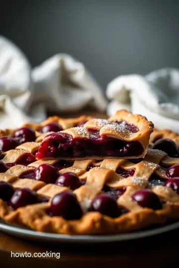 Classic Homemade Cherry Pie presentation