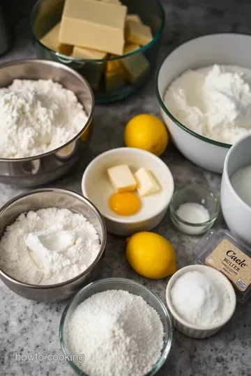 Classic Lemon Meringue Pie ingredients