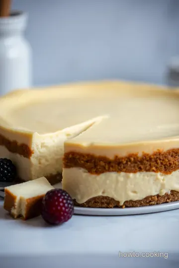 Classic New York-Style Baked Cheesecake presentation