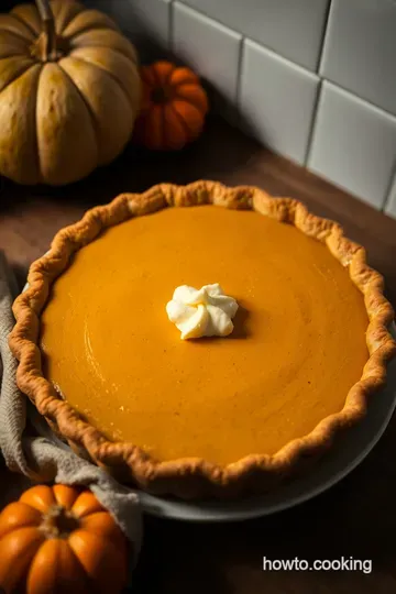 Cream Cheese Swirled Pumpkin Pie presentation