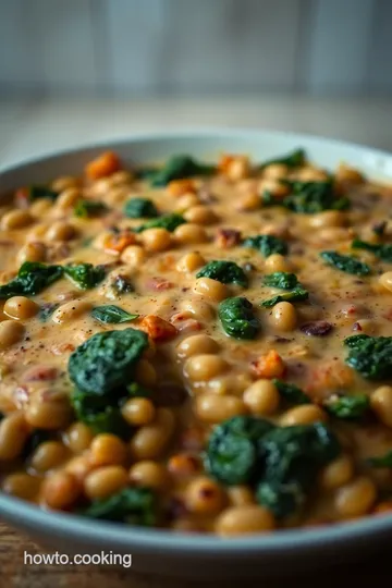 Creamy Butter Bean Lasagna with Spinach and Cheese presentation