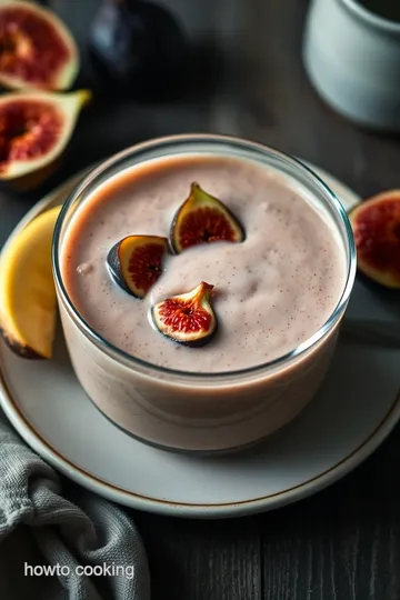 Creamy Fig & Banana Smoothie Delight presentation