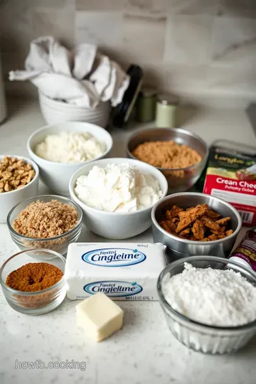 Creamy New York Style Cheesecake with a Graham Cracker Crust ingredients