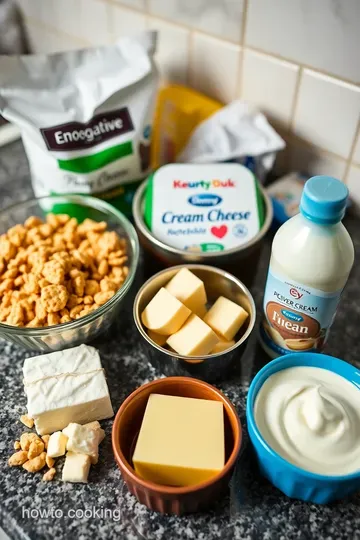 Creamy No-Bake Cheesecake with a Crunchy Biscuit Base ingredients