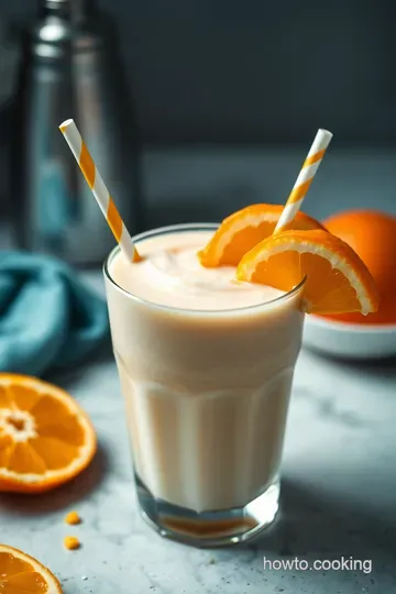 Creamy Orange Dreamsicle Smoothie presentation