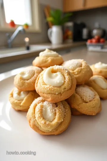 Crispy Cannoli Cookies with Creamy Filling steps