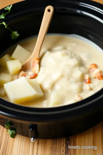Crock Pot Potato Soup with Creamy Bacon ingredients