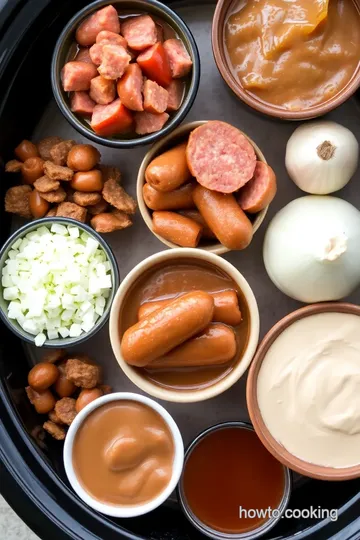 Crockpot Brown Gravy Smoked Sausage Recipe ingredients