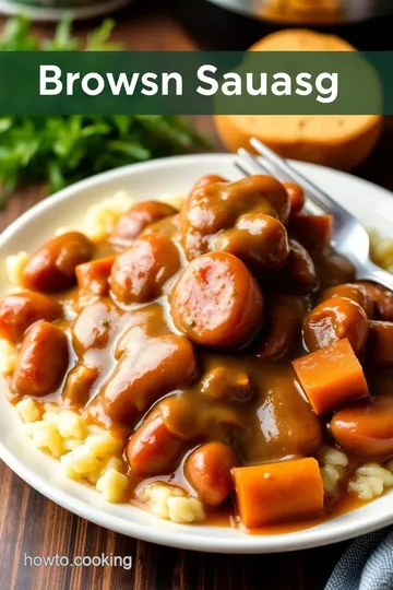 Crockpot Brown Gravy Smoked Sausage Recipe presentation