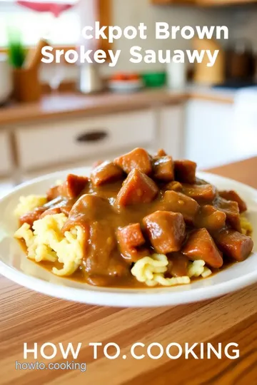 Crockpot Brown Gravy Smoked Sausage Recipe steps