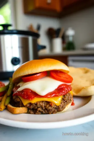 Crockpot Pizza Burgers: A Cheesy Saucy Mash-Up steps