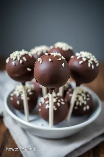 Decadent Chocolate Cake Pops: Bite-Sized Bliss presentation