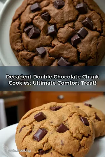Decadent Double Chocolate Chunk Cookies: Ultimate Comfort Treat!