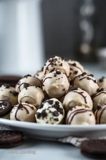 Decadent Oreo Cream Cheese Balls presentation