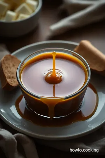 Decadent Salted Caramel Sauce presentation