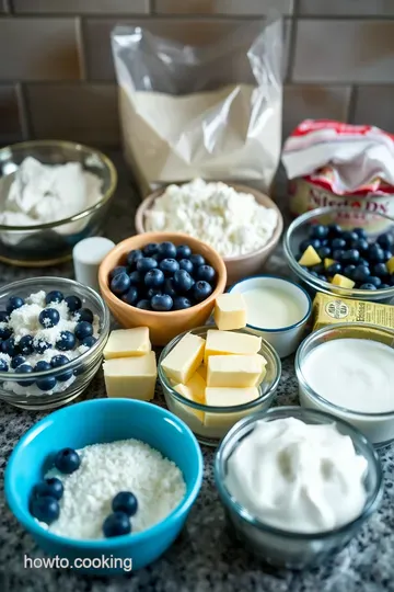 Delicious Blueberry Scones with Frozen Blueberries ingredients