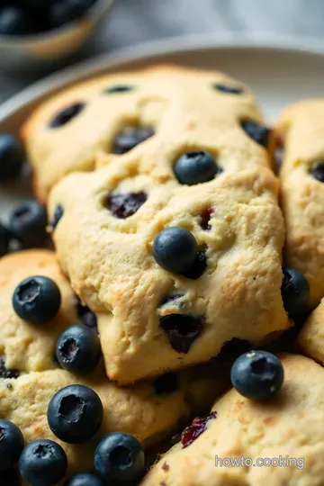 Delicious Blueberry Scones with Frozen Blueberries presentation