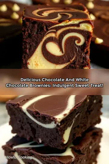 Delicious Chocolate and White Chocolate Brownies: Indulgent Sweet Treat!