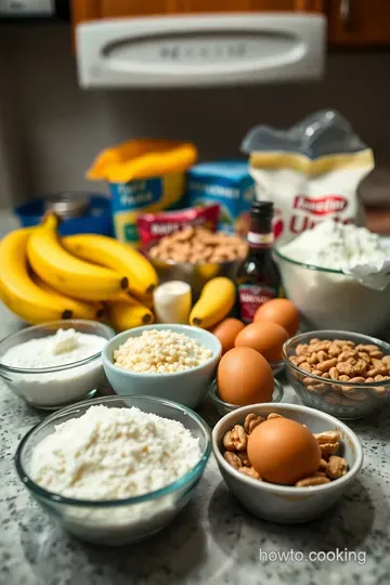 Deliciously Moist Banana Nut Muffins: A Classic Treat ingredients