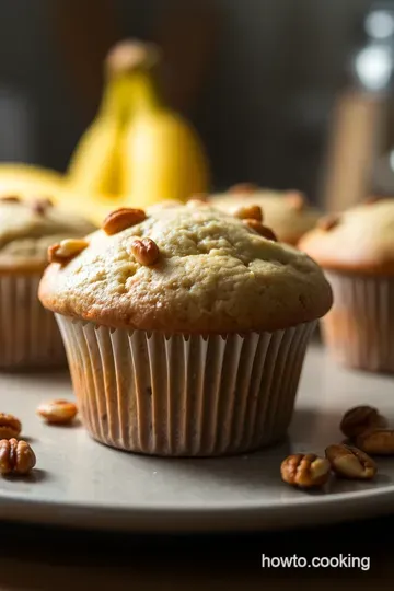 Deliciously Moist Banana Nut Muffins: A Classic Treat presentation