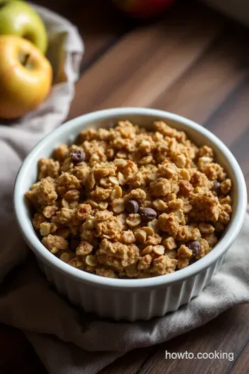 Delightfully Crunchy Apple Crisp Topping presentation