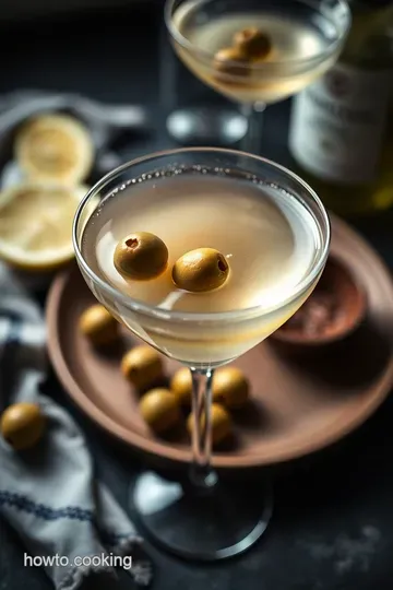 Delightfully Dirty Gin Martini: A Classic with a Twist presentation