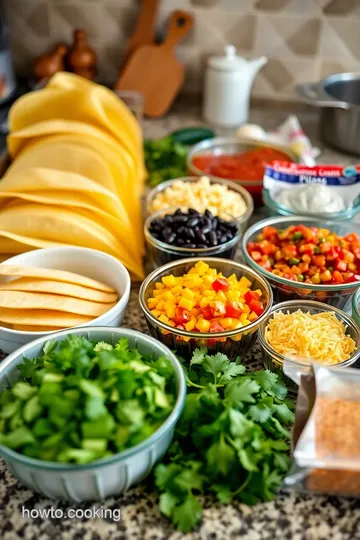 Easy Baked Taco Lasagna ingredients