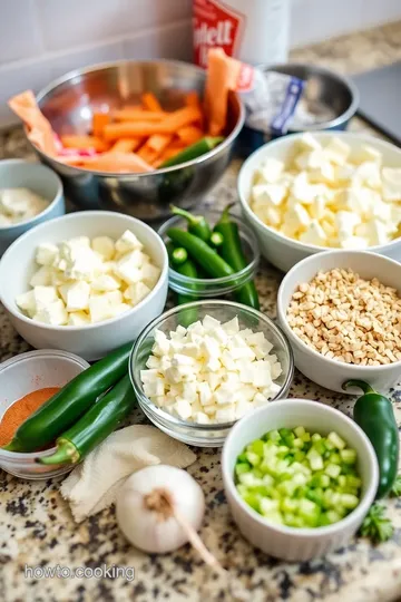 Spicy Goat Cheese Jalapeño Egg Rolls ingredients