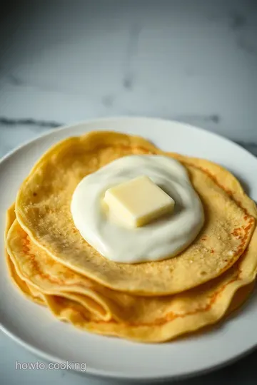 Fluffy French Crepes Mix for Perfect Thin Pancakes presentation