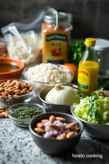 Fragrant Herb Rice Pilaf with Toasted Almonds ingredients