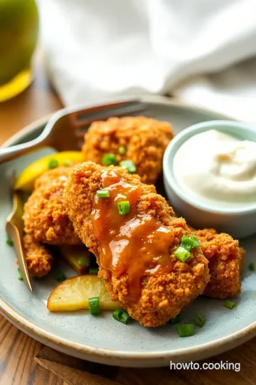 Apple and Honey-Glazed Chicken Tenders presentation