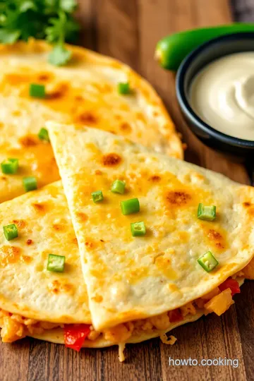 Cheesy Chicken Quesadillas presentation