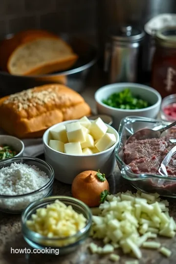 Garlic Bread Sloppy Joes ingredients