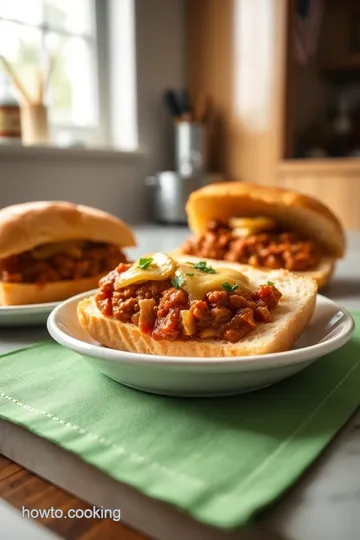 Garlic Bread Sloppy Joes steps