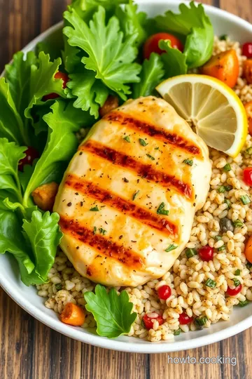 Roam Diet Grilled Chicken Salad with Quinoa & Avocado presentation