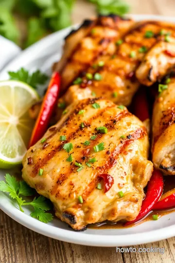 San Antonio Grilled Red Pepper Mexican Chicken Marinade presentation