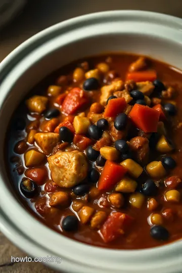 Hearty Crockpot Chicken Chili: A Cozy Hug in a Bowl presentation
