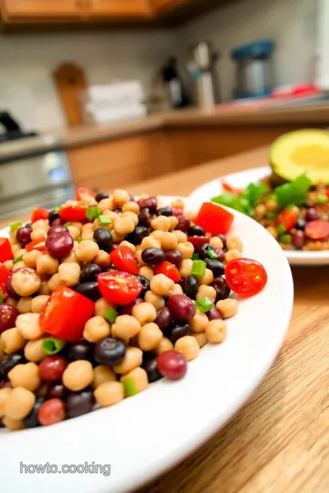 Hearty Three-Bean Salad with Cilantro-Lime Dressing steps