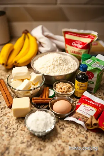 Heavenly Banana Cinnamon Loaf ingredients