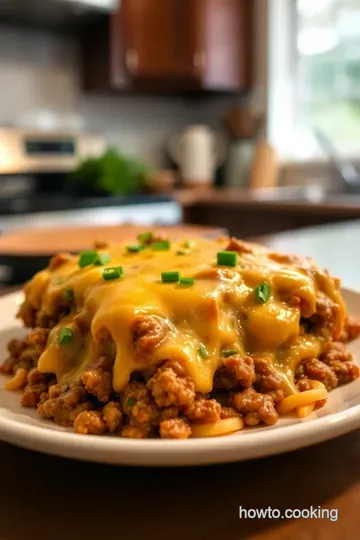 Heavenly Cheeseburger Casserole steps