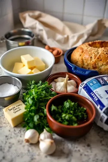 Heavenly Homemade Garlic Bread ingredients