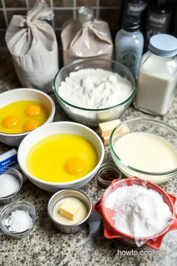 Heavenly Layered Crepe Cake ingredients