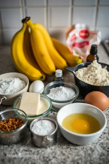 Irresistible Banana Bread: A Classic Bake for All Occasions ingredients