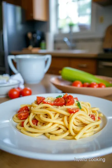 Lumache Pasta with Roasted Tomato and Basil Sauce steps